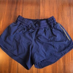 Lululemon blue running shorts